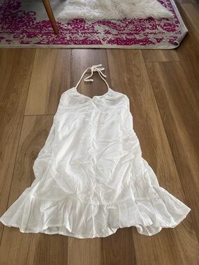 Aeropostale White Halter Summer Dress